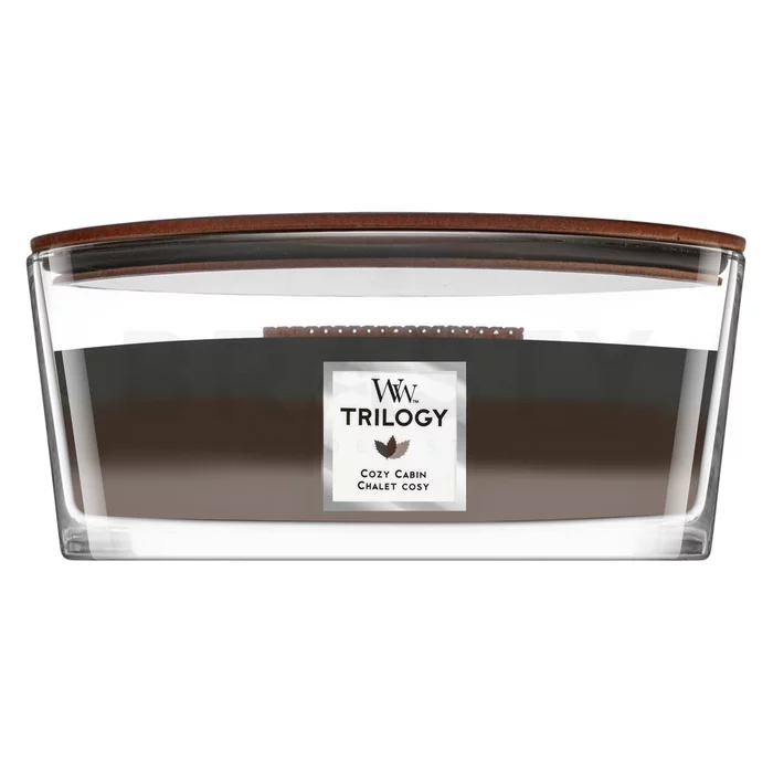 Woodwick Trilogy Cozy Cabin geurkaars 453,6 g