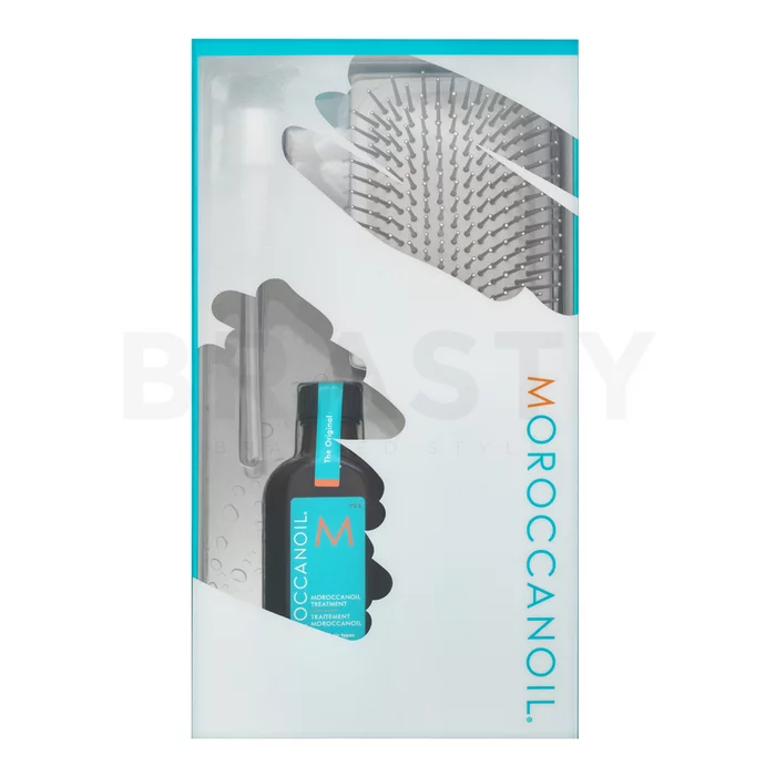 Moroccanoil Treatment & Brush Set zestaw podarunkowy do wszystkich rodzajów włosów 100 ml