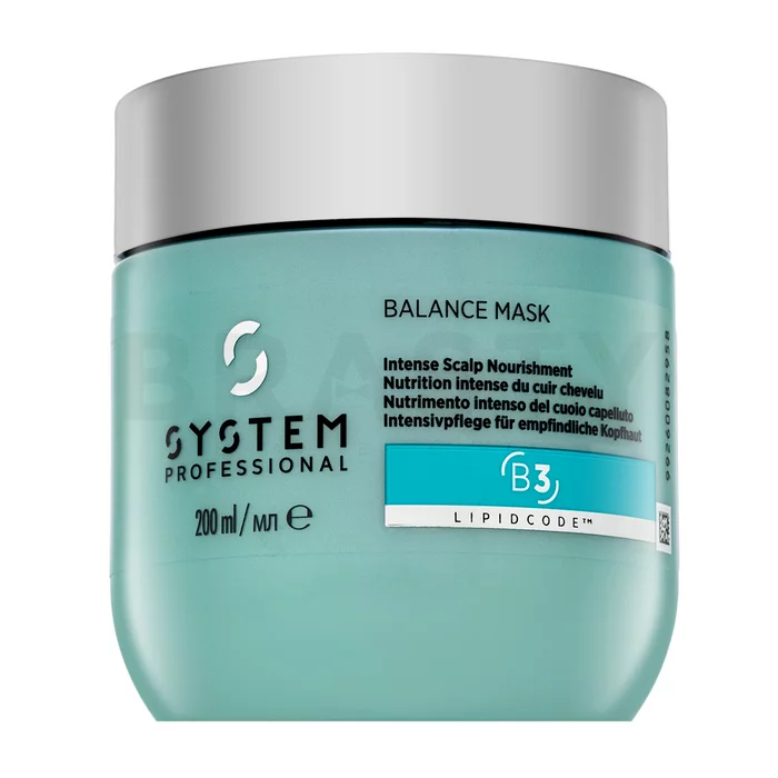 System Professional Balance Mask maschera rinforzante per la sensibilità del cuoio capelluto 200 ml