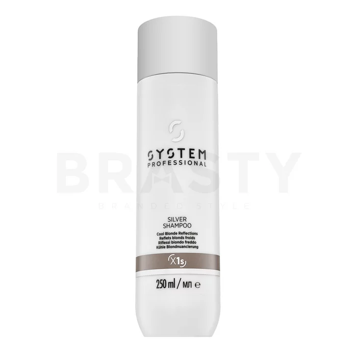 System Professional Silver Shampoo sampon neutralizant pentru păr blond platinat si grizonat 250 ml