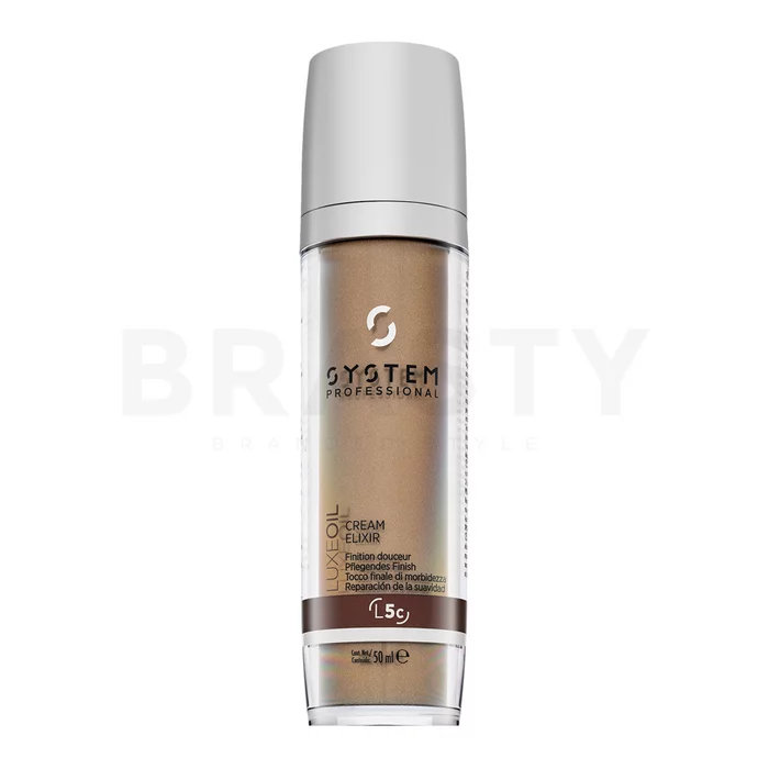 System Professional LuxeOil Cream Elixir cura dei capelli senza risciacquo per morbidezza e lucentezza dei capelli 50 ml