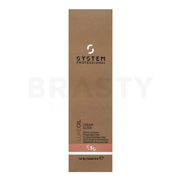 System Professional LuxeOil Cream Elixir cura dei capelli senza risciacquo per morbidezza e lucentezza dei capelli 50 ml