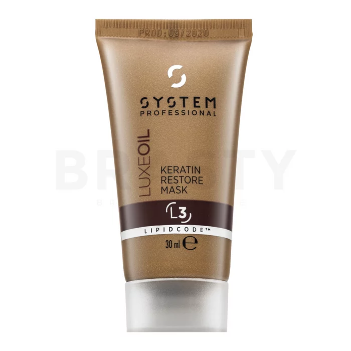System Professional LuxeOil Keratin Restore Mask mască pentru întărire pentru păr deteriorat 30 ml