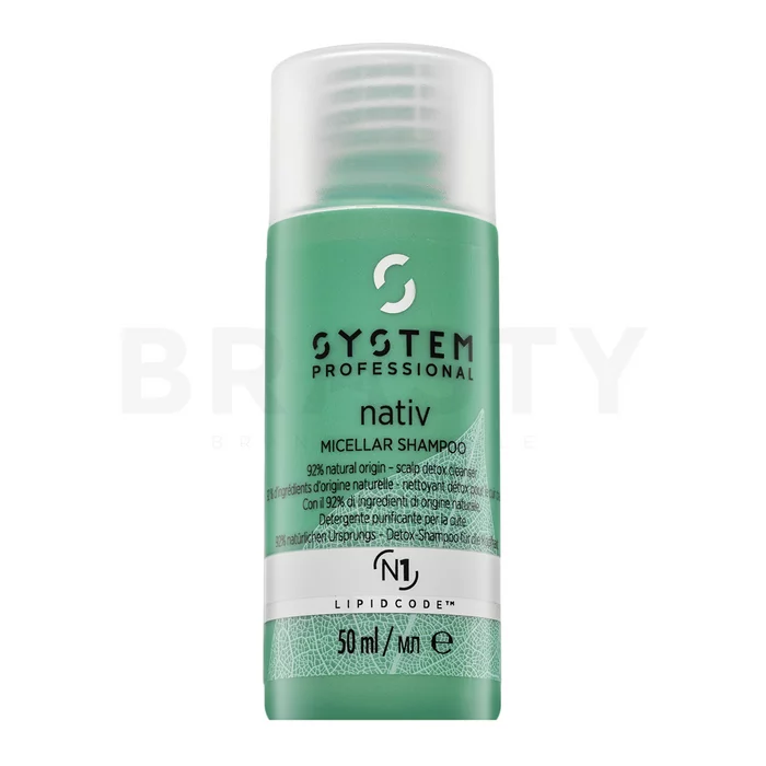 System Professional Nativ Micellar Shampoo diepreinigende shampoo om het haar te revitaliseren 50 ml