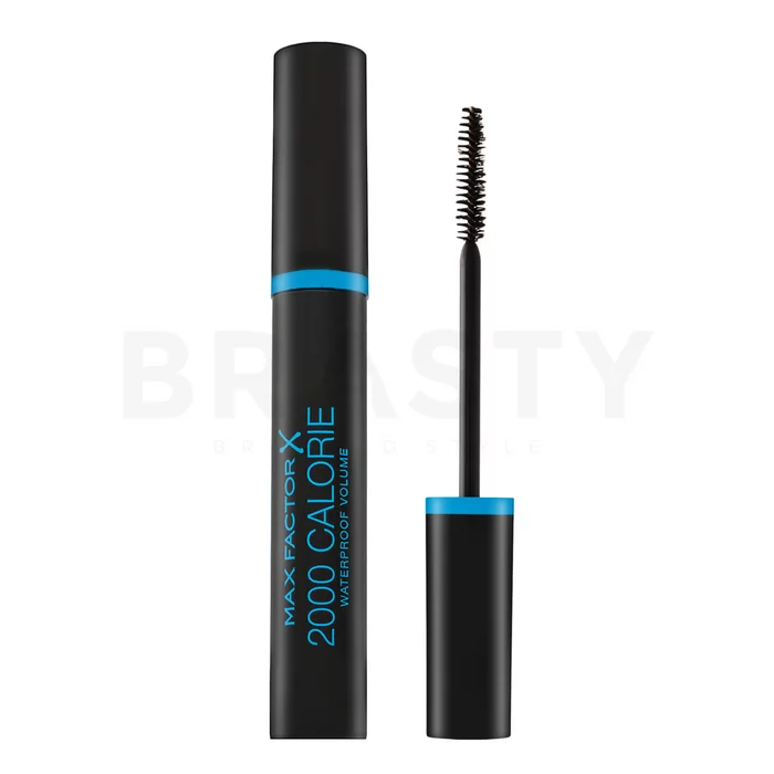 Max Factor 2000 Calorie Waterproof Volume Mascara vízálló szempillaspirál szempilla meghosszabbítására és volumenre Black Brown 9 ml
