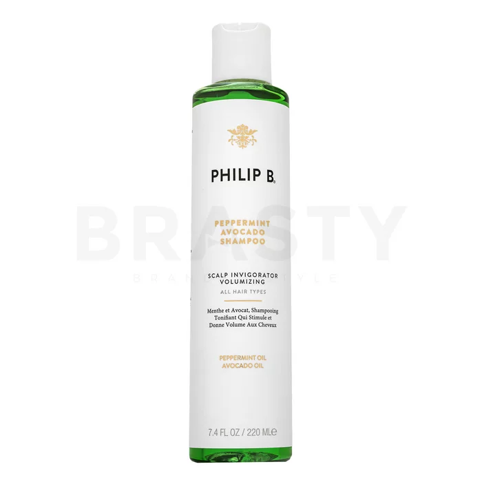 PHILIP B Peppermint & Avocado Volumizing & Clarifying Shampoo erősítő sampon minden hajtípusra 220 ml