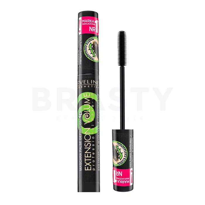 Eveline Extension Volume False Definition 4D Mascara maskara za produljenje trepavica i volumen Black 10 ml