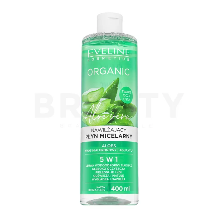 Eveline Organic Aloe płyn micelarny do demakijażu do wszystkich typów skóry 400 ml
