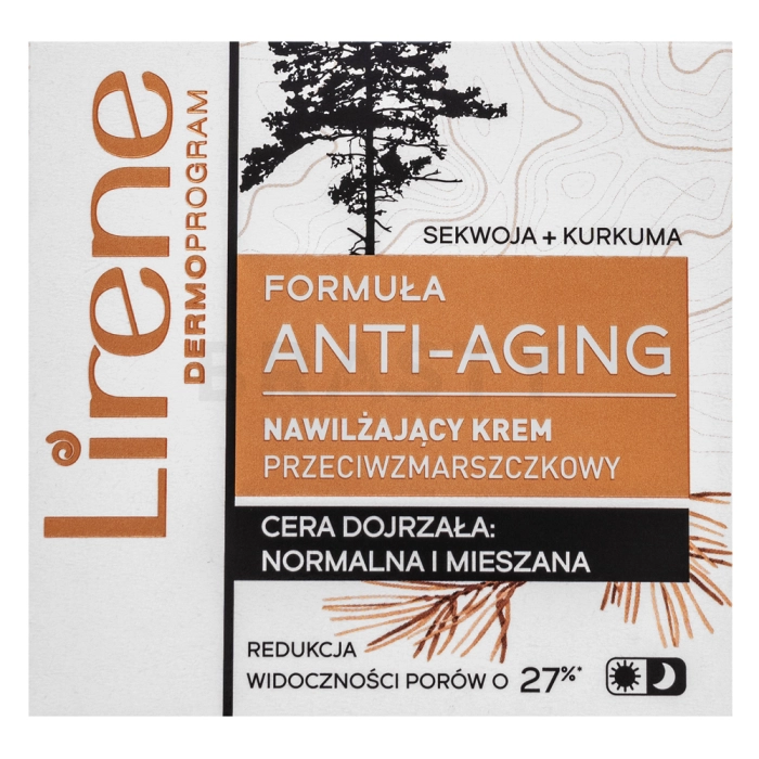 Lirene Formuła Anti-Aging Cream Sequoia & Curcuma crema nutriente per la pelle matura 50 ml