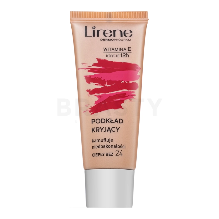 Lirene Vitamin E High-Coverage Liquid Foundation tekoče ličilo proti nepravilnostim na koži 24 Beige 30 ml