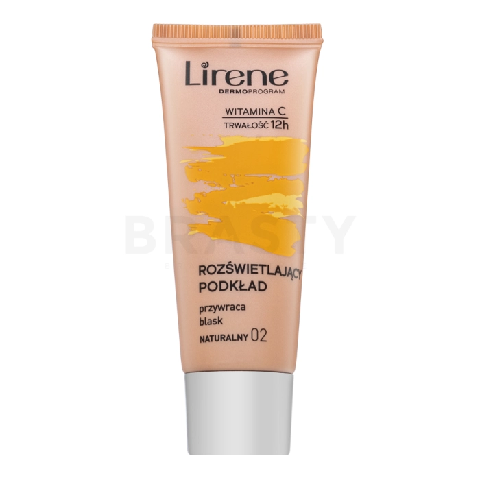 Lirene Brightening Fluid with Vitamin C make-up fluid pentru uniformizarea culorii tenului 02 Natural 30 ml