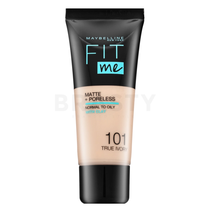 Maybelline Fit Me! Foundation Matte + Poreless tekući make-up s matirajućim učinkom 101 True Ivory 30 ml