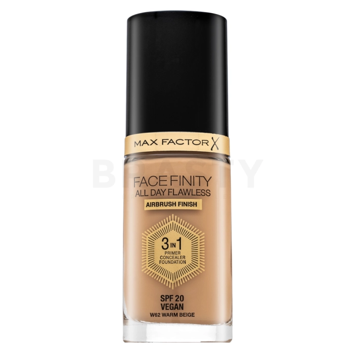 Max Factor Facefinity All Day Flawless Flexi-Hold 3in1 Primer Concealer Foundation SPF20 vloeibare make-up 3v1 62 30 ml