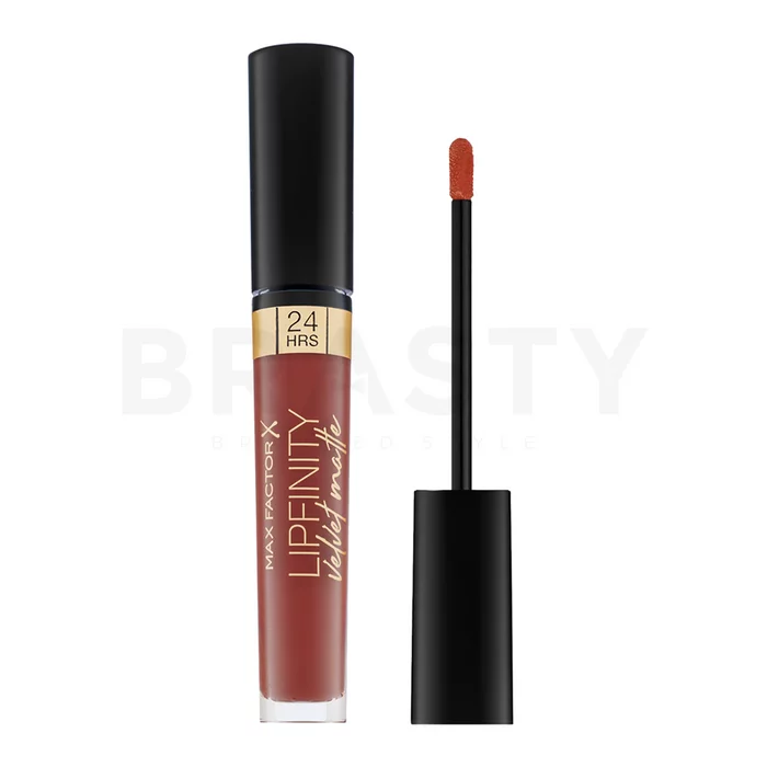 Max Factor Lipfinity Velvet Matte Lipstick Flüssig-Lippenstift für einen matten Effekt 030 Cool Coral 4 ml