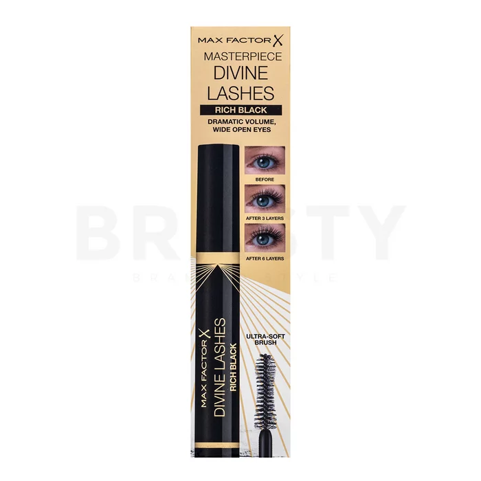 Max Factor Divine Lashes Mascara maskara za produljenje trepavica i volumen 001 Rich Black 8 ml
