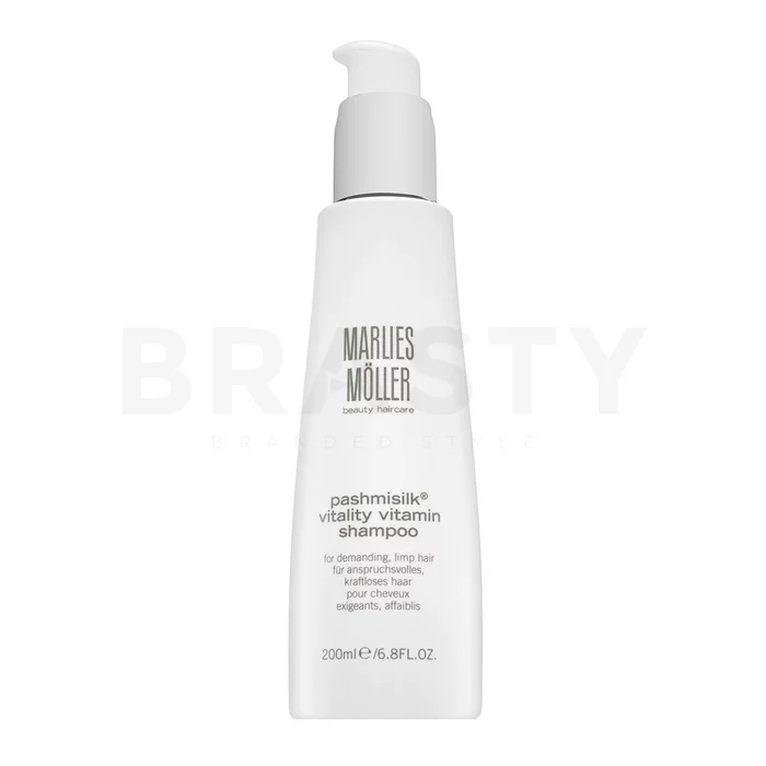 Marlies Möller Pashmisilk Vitality Vitamin Shampoo erősítő sampon rakoncátlan és sérült hajra 200 ml