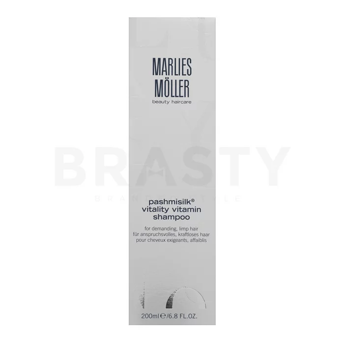 Marlies Möller Pashmisilk Vitality Vitamin Shampoo erősítő sampon rakoncátlan és sérült hajra 200 ml
