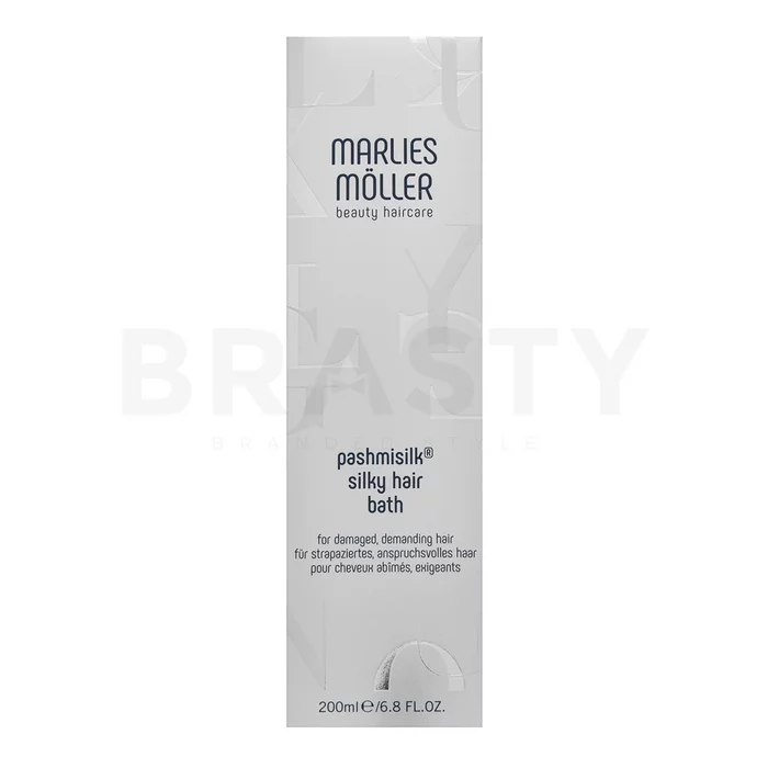 Marlies Möller Pashmisilk Silky Hair Bath erősítő sampon puha és fényes hajért 200 ml