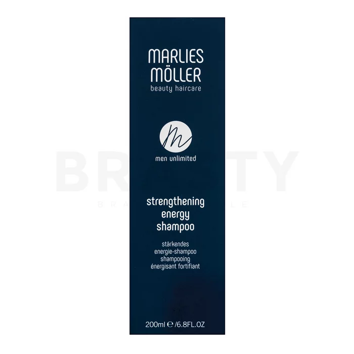Marlies Möller Men Unlimited Strengthening Energy Shampoo erősítő sampon ritkuló hajra 200 ml