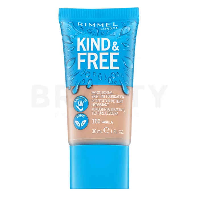 Rimmel London Kind & Free Moisturising Skin Tint Foundation podkład w płynie z ujednolicającą i rozjaśniającą skórę formułą 160 30 ml