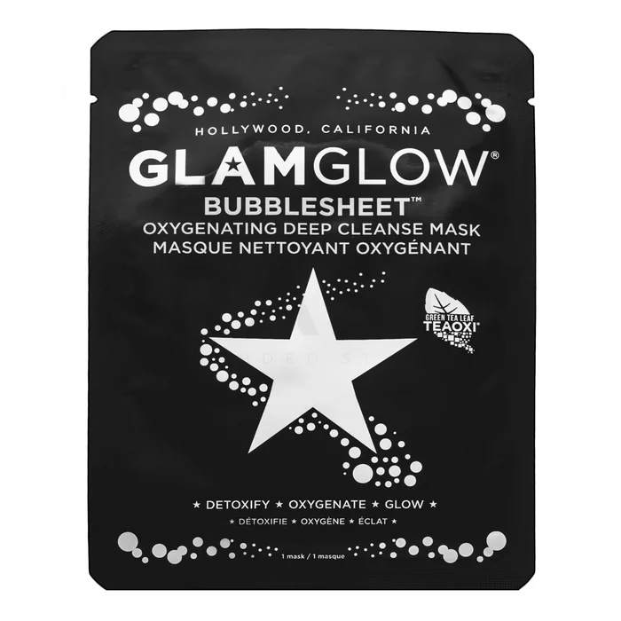 Glamglow Bubblesheet Mask plátienková maska pre zjednotenú a rozjasnenú pleť