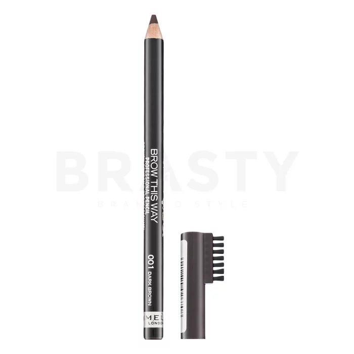 Rimmel London Brow This Way Eyebrow Pencil szemöldökceruza 001 Dark Brown 1,4 g