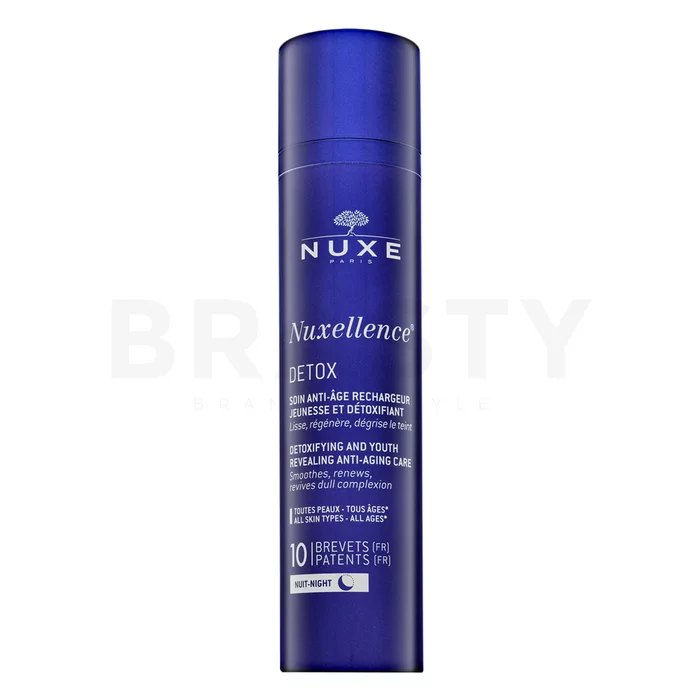 Nuxe Nuxellence Detox crema detossinante multiattiva per la notte anti-invecchiamento della pelle 50 ml