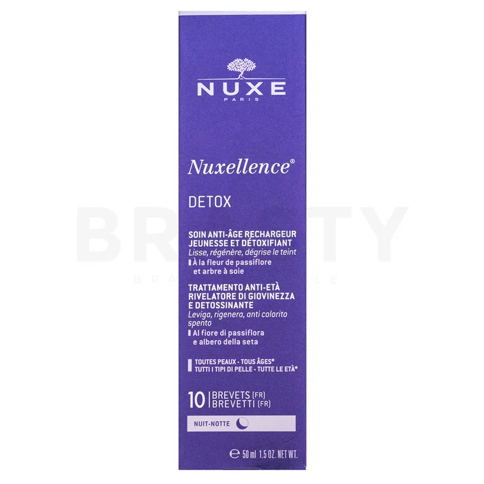Nuxe Nuxellence Detox crema detossinante multiattiva per la notte anti-invecchiamento della pelle 50 ml