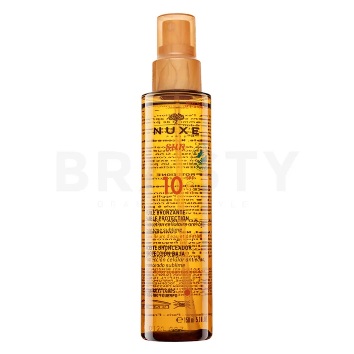 Nuxe Sun Huile Bronzante Visage Et Corps SPF10 spray aceite solar rostro y cuerpo 150 ml