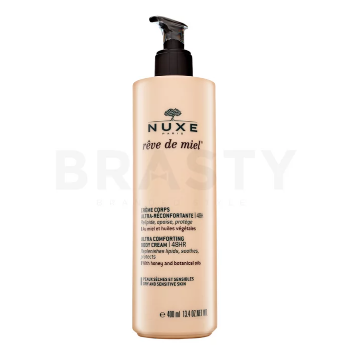 Nuxe Rêve De Miel Ultra-Comforting Body Cream 48H testápoló krém nyugtató hatású 400 ml