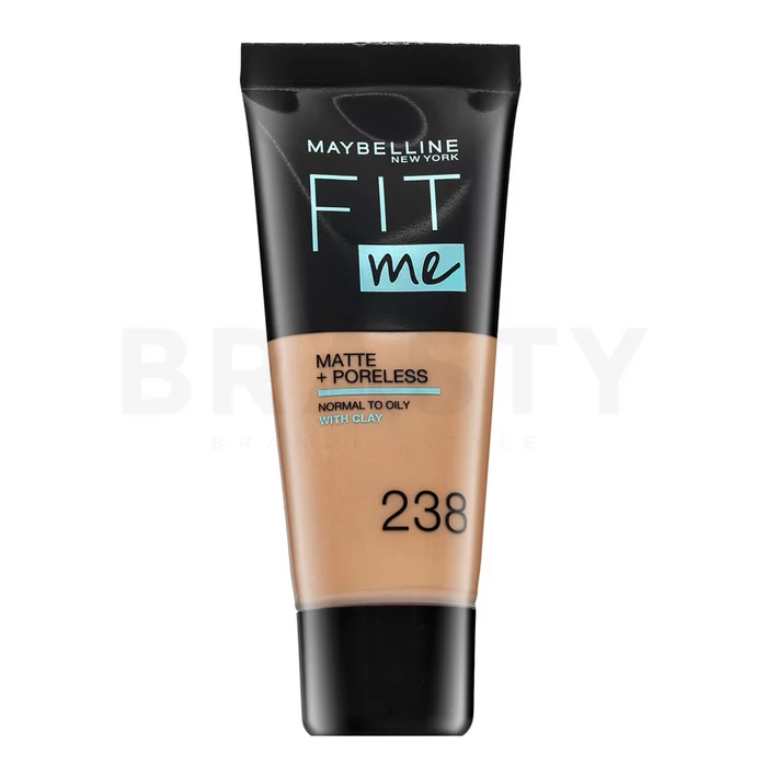 Maybelline Fit Me! Foundation Matte + Poreless tekući make-up s matirajućim učinkom 238 Rich Tan 30 ml