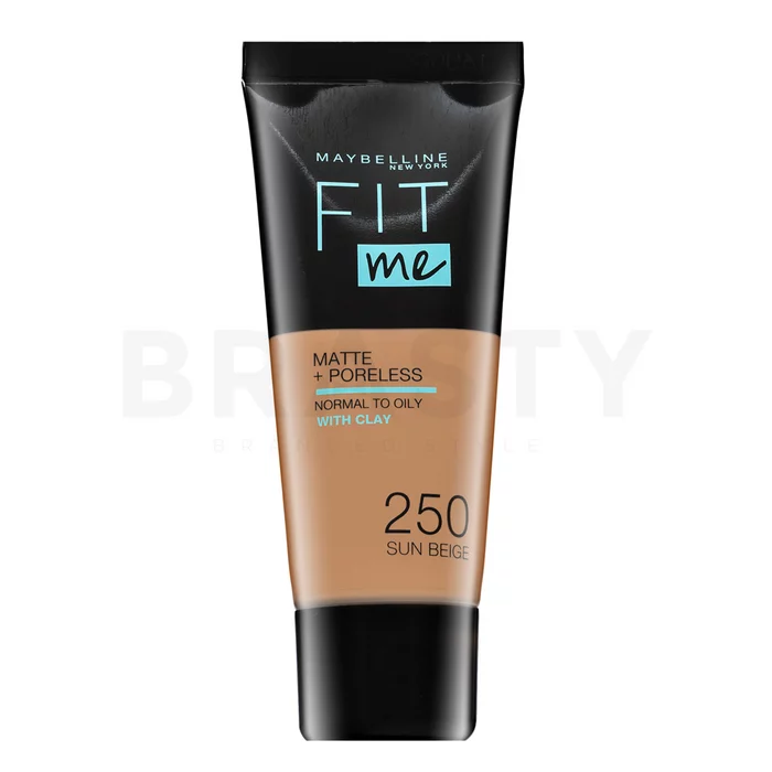 Maybelline Fit Me! Foundation Matte + Poreless tekući make-up s matirajućim učinkom 250 Sun Beige 30 ml
