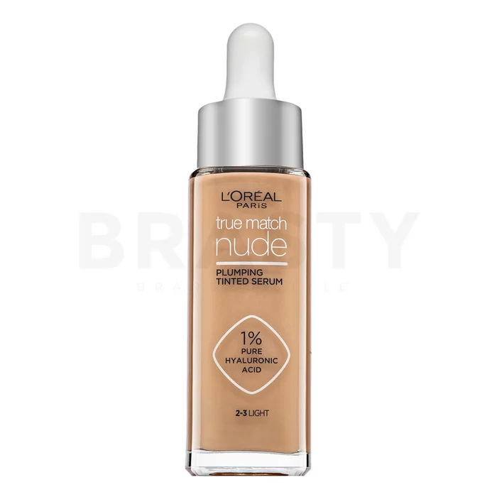 L´Oréal Paris True Match Nude Plumping Tinted Serum serum om de huidskleur te egaliseren 2-3 Light 30 ml