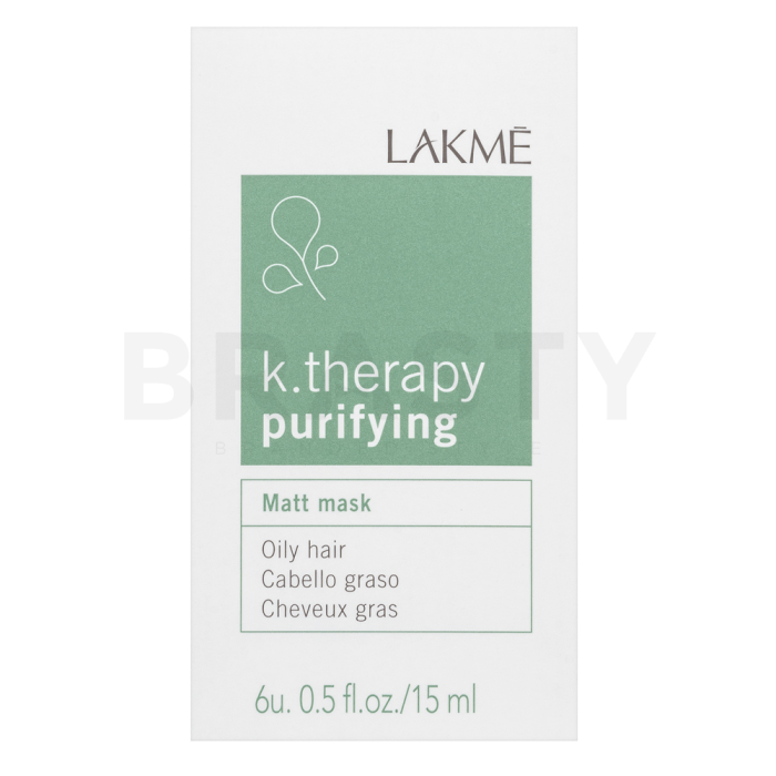 Lakmé K.Therapy Purifying Matt Mask Peelingshampoo für fettiges Haar 6 x 15 ml