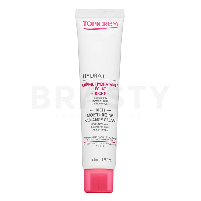 Topicrem HYDRA+ Rich Moisturising Radiance Cream voedende crème voor de droge huid 40 ml