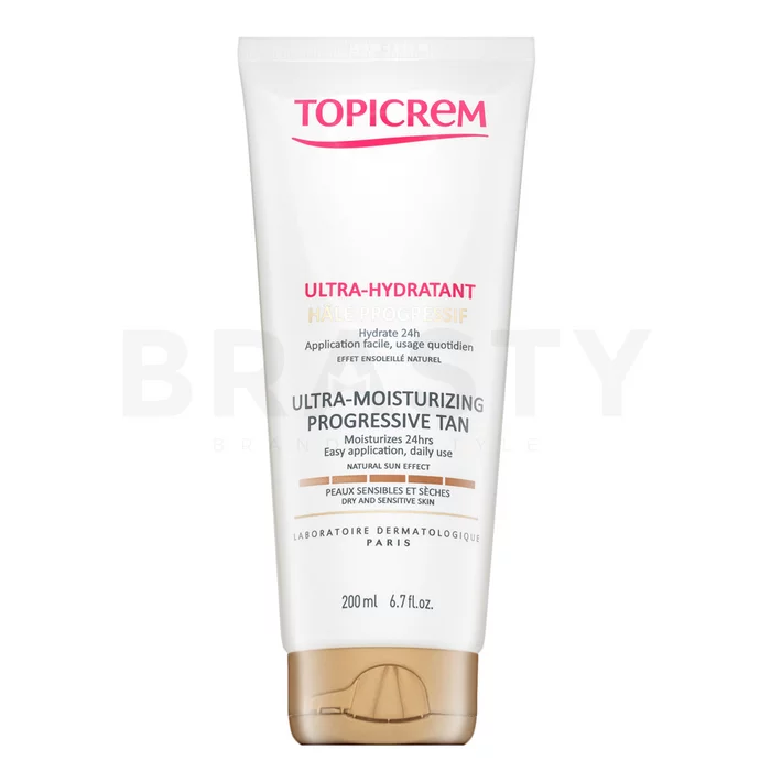 Topicrem Ultra-Moisturizing Progressive Tan barnító krém hidratáló hatású 200 ml
