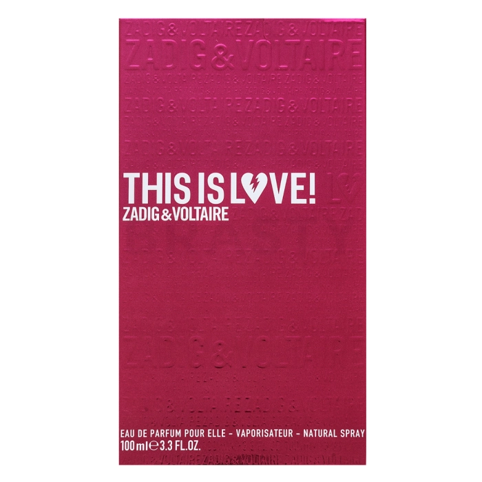 Zadig & Voltaire This is Love! for Her Eau de Parfum da donna 100 ml