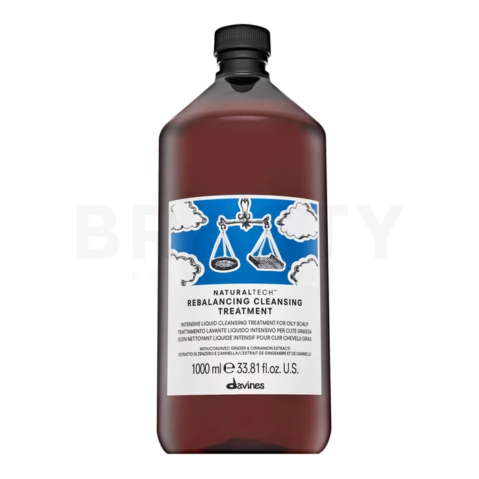 Davines Natural Tech Rebalancing Cleansing Treatment tisztító balzsam gyorsan zsírosodó hajra 1000 ml