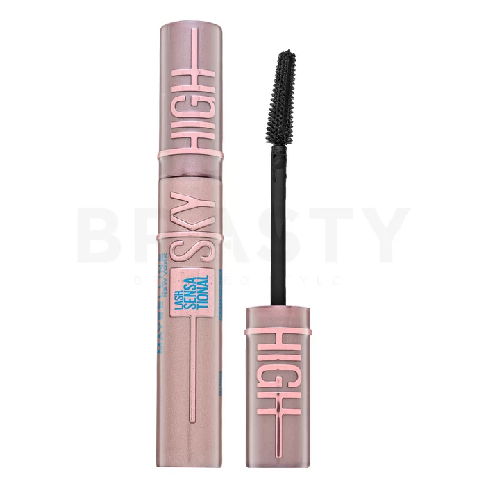 Maybelline Lash Sensational Sky High Mascara Waterproof vodoodporna maskara za podaljševanje in navijanje trepalnic Very Black 7,2 ml