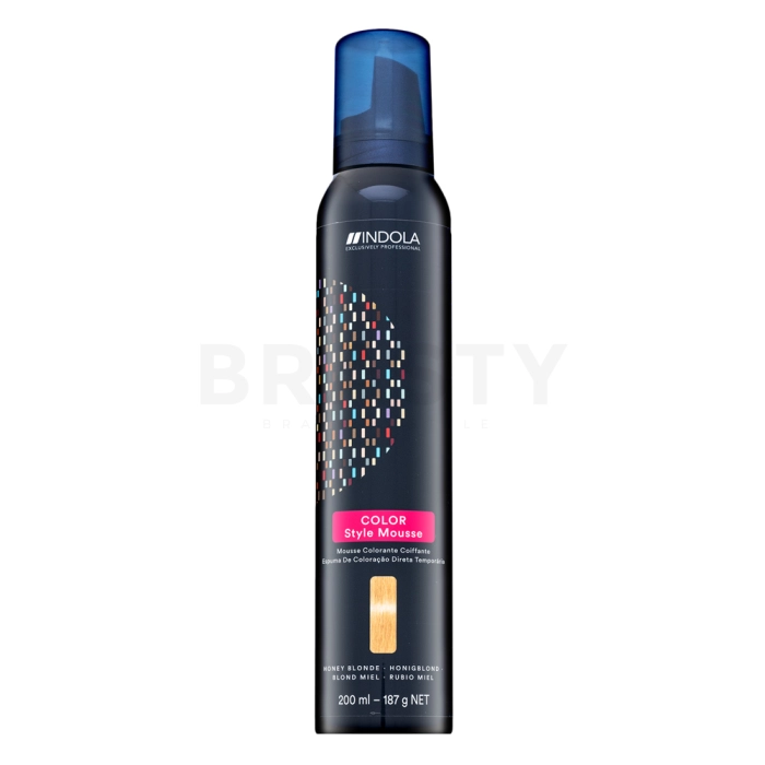 Indola Color Style Mousse Honey Blonde spuma de vopsire semipermanentă a părului DAMAGE BOX 200 ml