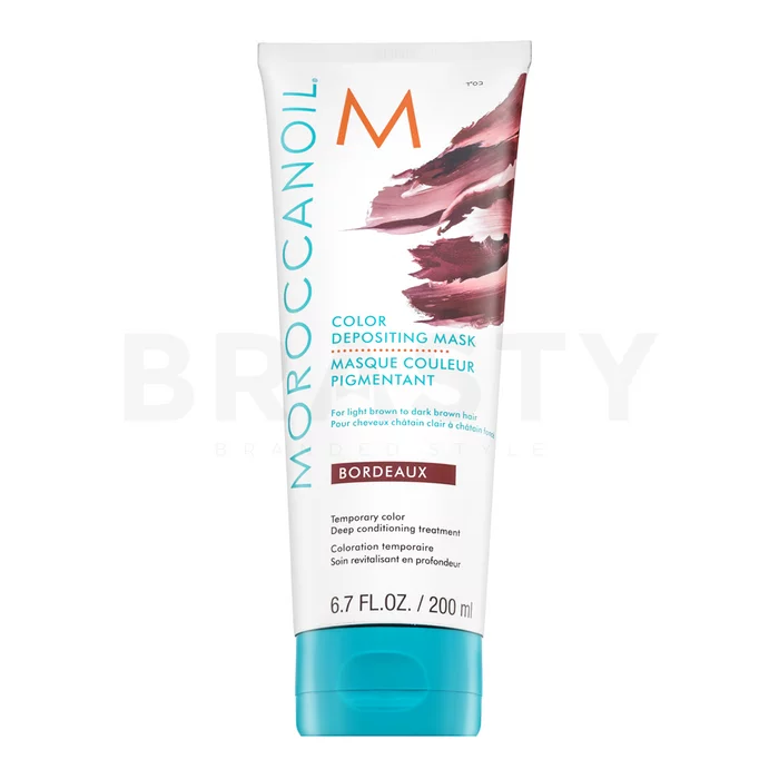 Moroccanoil Color Depositing Mask mască hrănitoare cu pigmenți colorați Bordeaux 200 ml