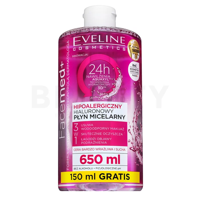Eveline FaceMed+ Cleansing Micellar Water płyn micelarny do demakijażu do wszystkich typów skóry 650 ml