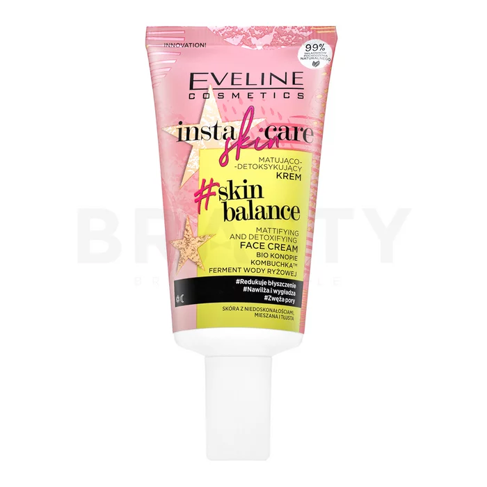 Eveline Insta Skin Care razstrupljevalna krema Skin Balance Mattifying And Detoxifying Face Cream 50 ml