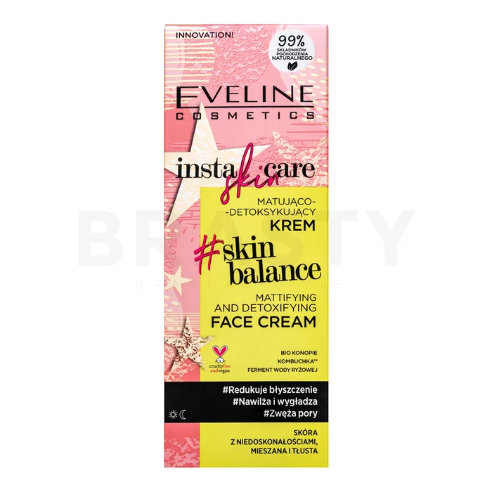 Eveline Insta Skin Care razstrupljevalna krema Skin Balance Mattifying And Detoxifying Face Cream 50 ml