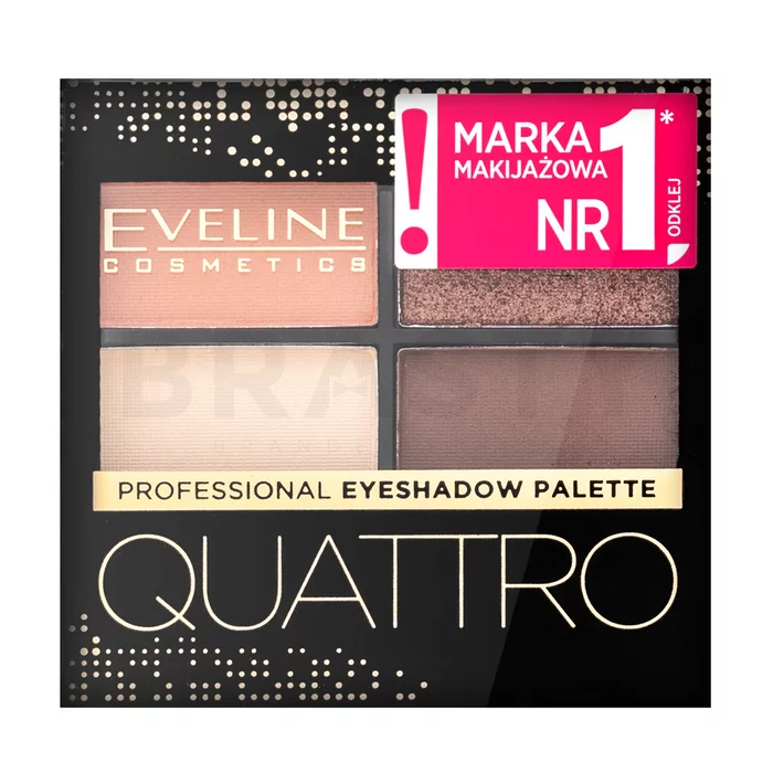 Eveline Quattro Professional Eyeshadow Palette paletka očných tieňov 6 3,2 g