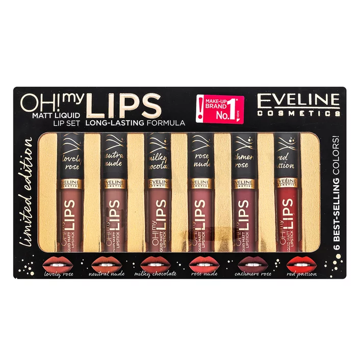 Eveline Oh My Lips Liquid Matt Lipstick Set lip kit