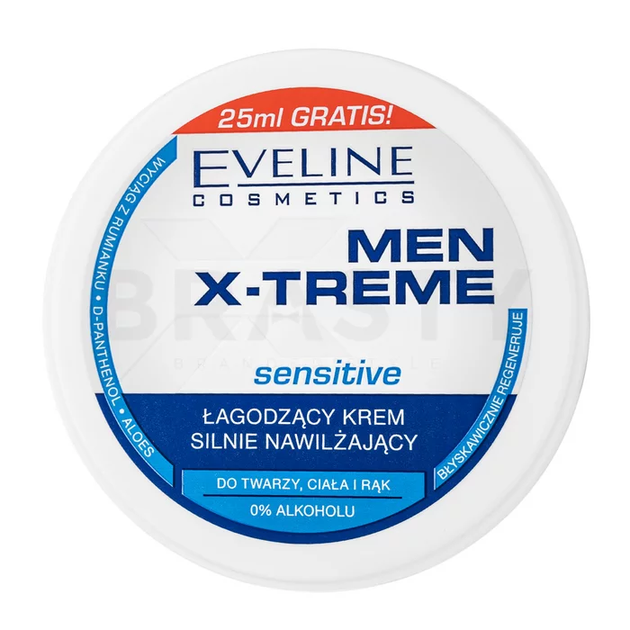 Eveline Men X-treme Sensitive Soothing Intensly Moisturising Cream vochtinbrengende crème voor mannen 100 ml