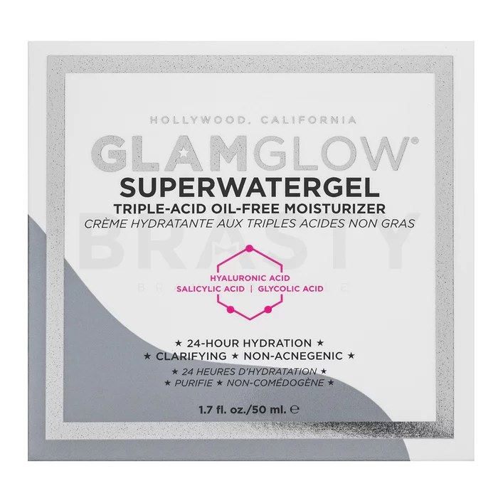 Glamglow Superwatergel Triple-Acid Oil-Free Moisturizer cremă hidratantă pentru piele problematică 50 ml