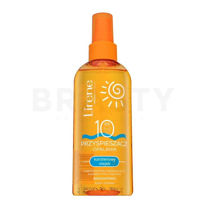 Lirene Sun Carotene Oil Tan Accelerator SPF10 olio abbronzante per viso e corpo 150 ml