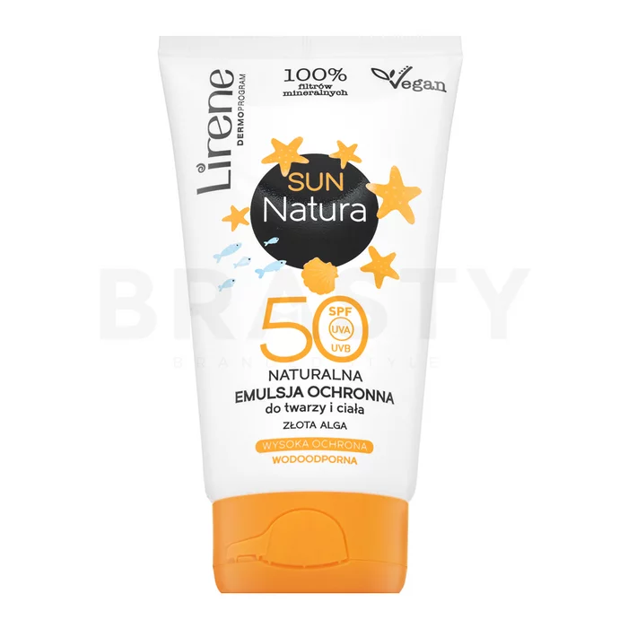 Lirene Sun Natural Protective Emulsion SPF50 crema abbronzante 120 ml